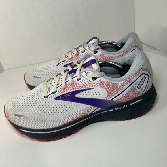 Brooks Ghost 14 Running Shoes Womens Size 9.5 Sneakers Athletic Walking Gym - Picture 1 of 15